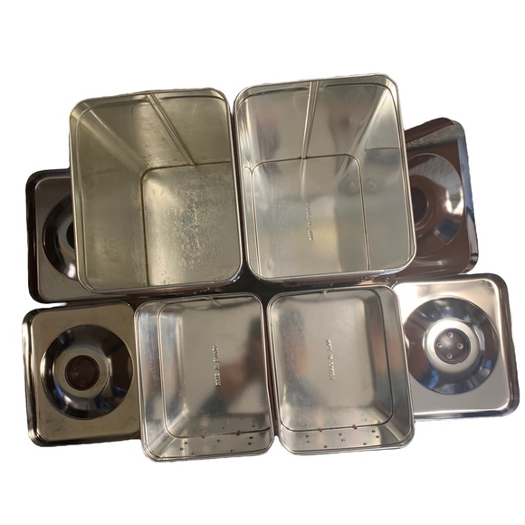 Canister Set Flour Sugar Coffee Tea Containers Retro MCM Metal vintage - Picture 10 of 10